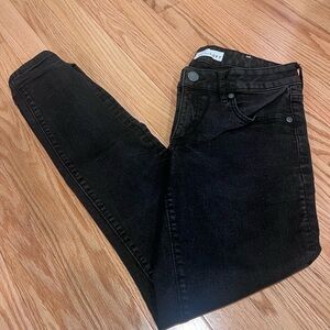 LOFT Charcoal Denim Pants Curvy Skinny